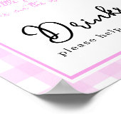 Poster Baby shower arc citrouille aquarelle Boissons (Coin)