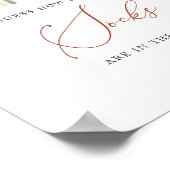 Poster Baby shower arc-en-ciel Devine combien de chausset (Coin)