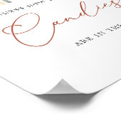 Poster Baby shower arc-en-ciel Devinez combien de bonbons (Coin)