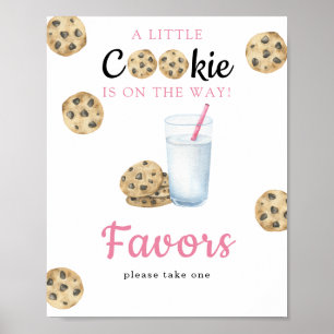 Poster Baby shower au lait aquarelle - Cadeaux