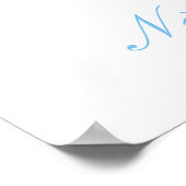 Poster Baby shower aux oiseaux de printemps (Coin)