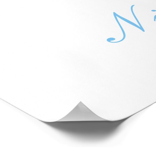 Poster Baby shower aux oiseaux de printemps (Coin)