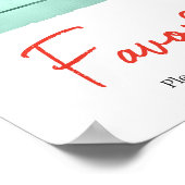 Poster Baby shower Berry Sweet Faveurs (Coin)