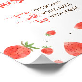 Poster Baby shower Berry Sweet, signe bar Momosa (Coin)