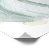 Poster Baby shower Bleu Citrouille Automne Bienvenue (Coin)