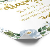 Poster Baby shower Blue Gold Diaper Jeu de jonction (Coin)