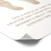 Poster Baby Shower Boho Chic Comment Est-Ce Gros Jeu (Coin)