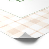 Poster Baby shower Boho du marché des fermiers cultivés l (Coin)