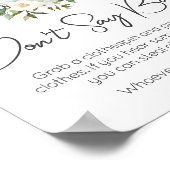 Poster Baby shower Bouteilles de bébé de Poppin Ne pas di (Coin)