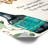 Poster Baby shower Bouteilles Momosa Bar (Coin)