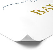 Poster Baby shower Boy Par-Tea Panneau de bienvenue (Coin)