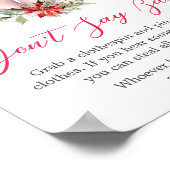 Poster Baby shower cadeau de Noël le plus grand Ne pas di (Coin)