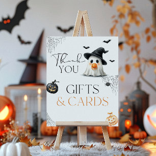 Poster Baby shower cadeau Little Boo Halloween