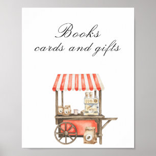 Poster Baby shower café - Livres, cartes et cadeaux
