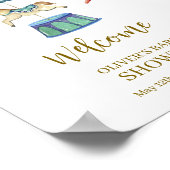 Poster Baby shower Carnaval vintage Bienvenue (Coin)