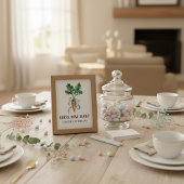 Poster Baby Shower Carotte Rustique “Devinez combien de b