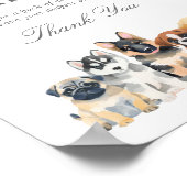 Poster Baby shower Chien Chien Chien Chien Chien Chope Ra (Coin)