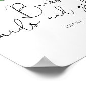 Poster Baby shower citron Cartes et cadeaux (Coin)