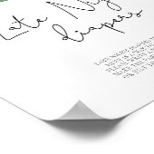 Poster Baby shower citron Late nuit couches jeu (Coin)