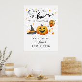 Poster Baby shower Citrouille de Little Boo Halloween Bie (Cuisine)