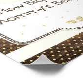 Poster Baby shower citrouille Mommy's Belly Jeu, Ivory Bo (Coin)