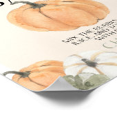 Poster Baby shower citrouille Momosa Bar (Coin)