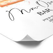 Poster baby shower citrouille Momosa bar (Coin)