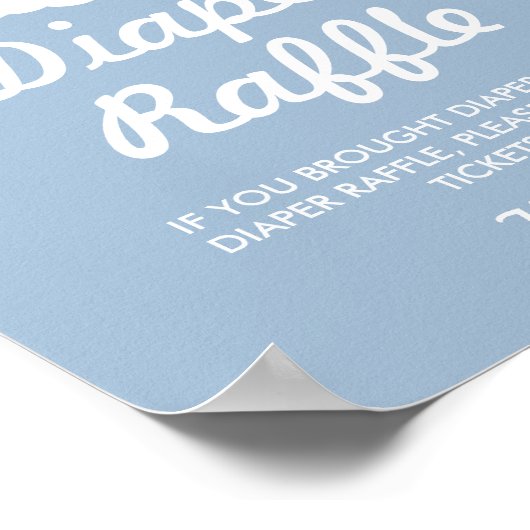 Poster Baby shower Cloud bleu Refroidisseur Jeu (Coin)