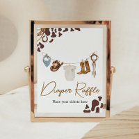 Baby shower Cowboy Raffin de couche