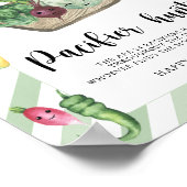 Poster baby shower cultivé localement - chasse à la pacif (Coin)