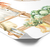 Poster Baby shower cultivé localement Combien de bonbons  (Coin)