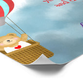 Poster Baby Shower Cute Cub Diaper Raffle Sign (Coin)