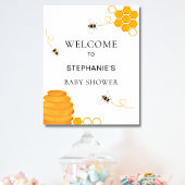 Poster Baby shower d'abeilles