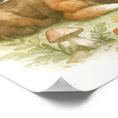 Poster Baby shower d'accueil Bébé Animaux (Coin)