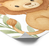 Poster Baby shower d'accueil Bébé Animaux (Coin)