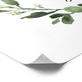 Poster Baby shower d'accueil de l'ours en peluche neutre (Coin)