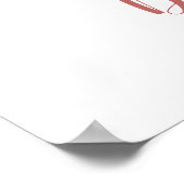 Poster Baby shower d'accueil Elephant Foliing Peach (Coin)