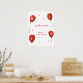 Poster Baby shower d'accueil petit amoureux (Cuisine)