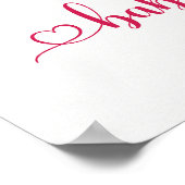 Poster Baby shower d'Affiche de bienvenue agrumes et fleu (Coin)