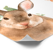 Poster Baby shower d'Affiche de bienvenue des animaux de  (Coin)