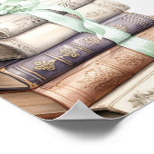 Poster Baby shower d'Affiche de bienvenue du livre d'hist (Coin)