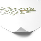 Poster Baby shower d'animaux de l'Arctique hivernal (Coin)