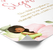Poster Baby shower d'anniversaire de fée magique Signal p (Coin)