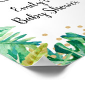 Poster Baby shower d'anniversaire signe de bienvenue jung (Coin)