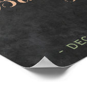 Poster Baby shower d'aquarelle de la nature hivernale (Coin)