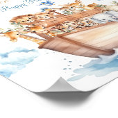 Poster Baby shower d'arche de mignonne Boy Noah Baby Sock (Coin)