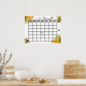 Poster Baby shower | Date d'échéance (Cuisine)