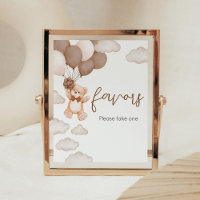 Baby shower d'attente de l'ours Brown Bearly Bear 