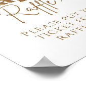 Poster Baby shower d'attente rapide moderne Raffin de cou (Coin)