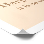 Poster Baby shower d'automne Citrouille doux (Coin)